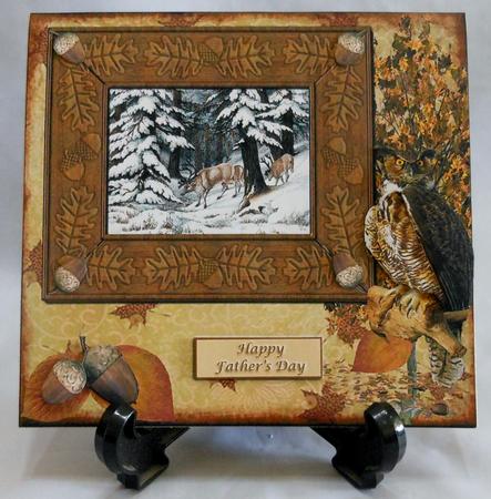 Fall and Winter Card Topper & Decoupage by Michelle Chivers
