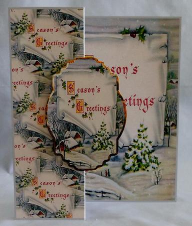 House in the Valley No Hole Fold Back Card by Michelle Chivers