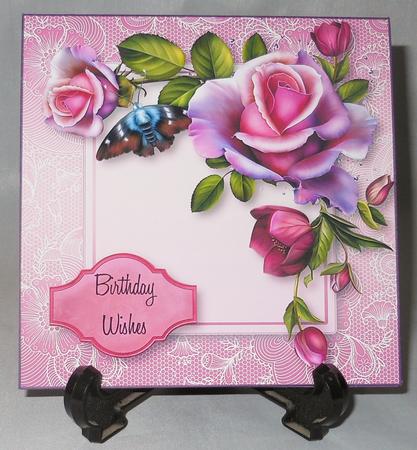 Romantica Roses Lacey Square by Michelle Chivers
