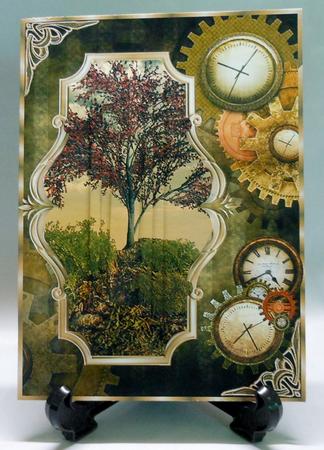 Masculine Time Pyramid Card Front by Michelle Chivers