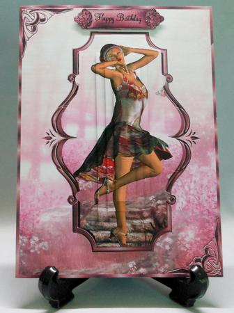 Charleston Pyramid Layers Card Front by Michelle Chivers