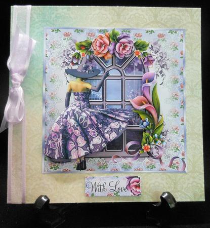 Window to the Enchanted Garden Topper and Insert by Michelle Chivers