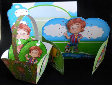 He's a Champ Birthday Gate Fold Soccer / Football Kit by Michelle Chivers