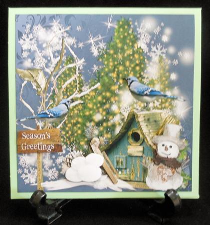 Rustic Winter Wonderland Topper & Decoupage by Michelle Chivers