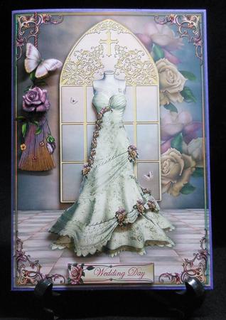 Wedding Dress & Roses by Michelle Chivers