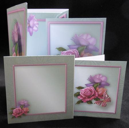 Lilac Roses Notelet Gift Set by Michelle Chivers
