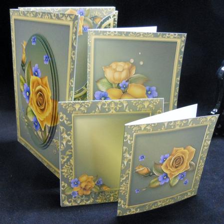 Yellow Roses Notelet Gift Set by Michelle Chivers
