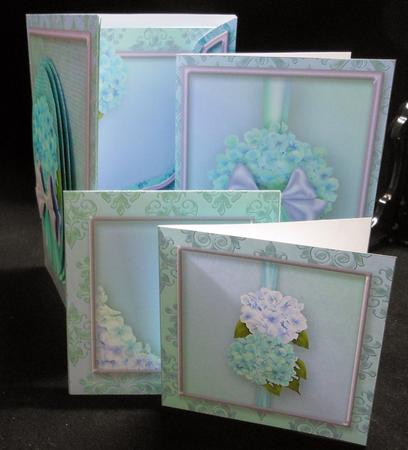 Blue Hydrangeas Notelet Gift Set by Michelle Chivers