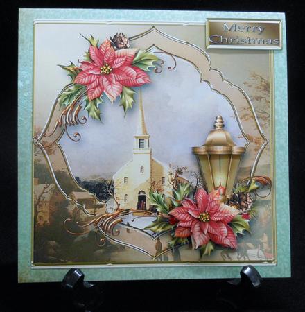 Snowscene with Lantern 8" x 8" Mini Kit by Michelle Chivers