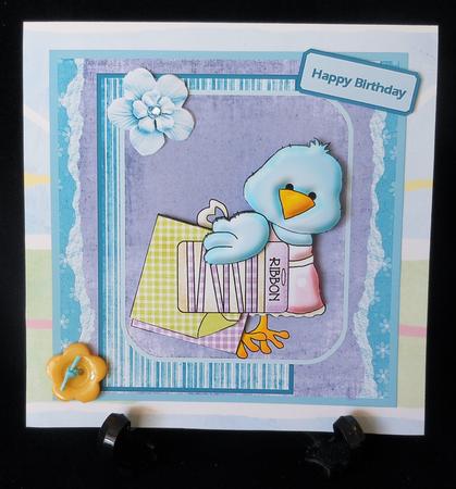 Tweety Crafter Card with Decoupage by Michelle Chivers