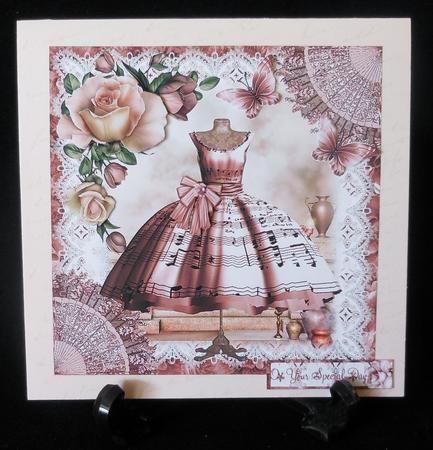 Vintage Style Pink Music Dress by Michelle Chivers