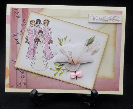 Bride & Bridesmaids Magnolia Wedding Card or Invitation Featured Gallery Photo