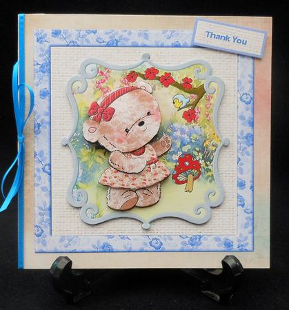 Sing Little Bird Card Front with Decoupage by Michelle Chivers