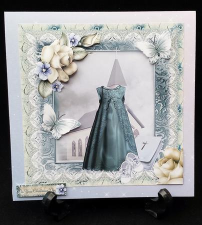 Vintage Style Baby Boy Christening Topper by Michelle Chivers