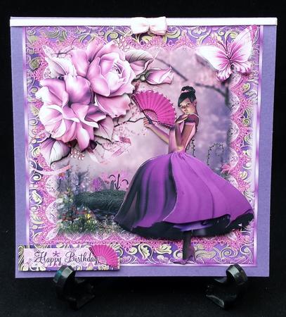 Gorgeous Oriental Beauty Card Front Kit by Michelle Chivers