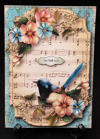 Summer Garden Sheet Music Plaque by Michelle Chivers