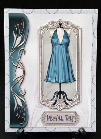 Art Nouveau Framed After Midnight Dress by Michelle Chivers