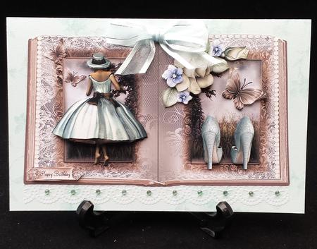 Gorgeous Down by the River Book Style Card Front by Michelle Chivers