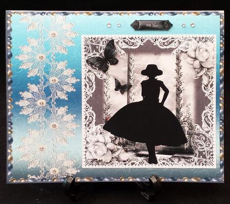 1950's Lady Black and White Topper by Michelle Chivers