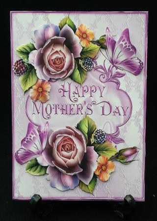 Lilac and Peach Roses for Mothers Day by Michelle Chivers