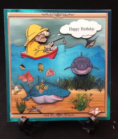 Happy Shark Fishing Mini Kit by Michelle Chivers