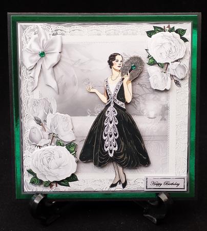 Party Time 8x8 Card and Decoupage by Michelle Chivers
