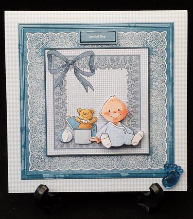 Baby Boy and Birthday Toys 8x8 Card Mini Kit by Michelle Chivers