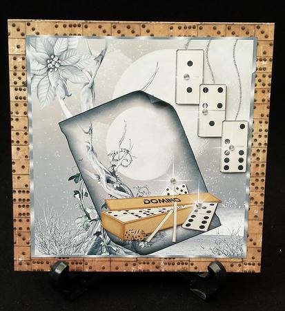 Christmas Domino Player Topper by Michelle Chivers