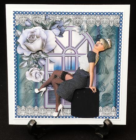 Vintage Style Polka Dot Pin Up Topper by Michelle Chivers