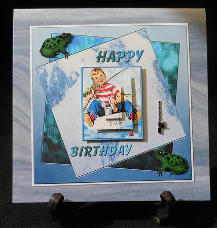Boy, You're Fishing, Age Card by Michelle Chivers