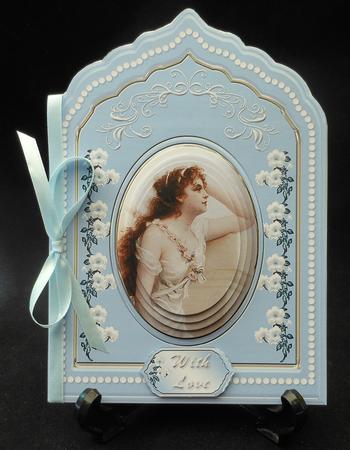 Beauty in Blue Porcelain Plaque Card Mini Kit by Michelle Chivers
