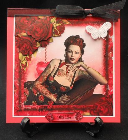 Portrait of Red Rose by Michelle Chivers
