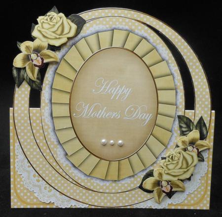 Lemon Mix Mothers Day Oval Over 3D Mini Card Kit by Michelle Chivers