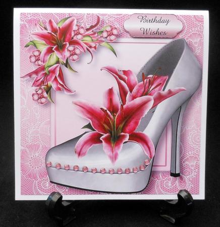 Stunning Shoes Lacey Square - the London - Stargazer Lilies by Michelle Chivers