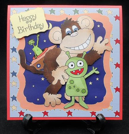 Space Monkey 1 by Michelle Chivers