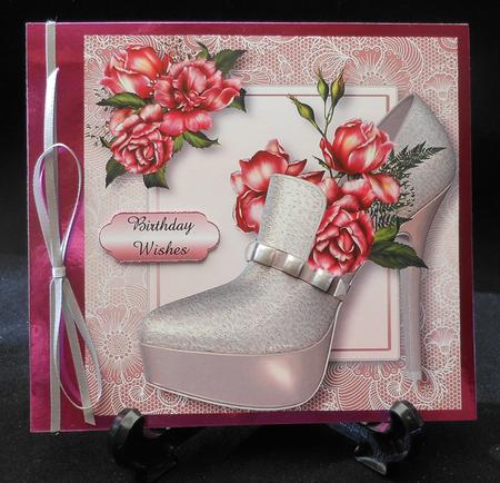 Stunning Shoes Lacey Square - the Paris - Glory Roses by Michelle Chivers