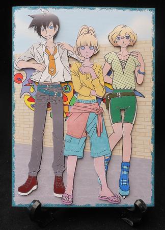 Manga Kids by Graffiti Wall by Michelle Chivers