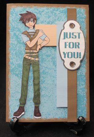 Manga Boy Cluster Card 1 by Michelle Chivers