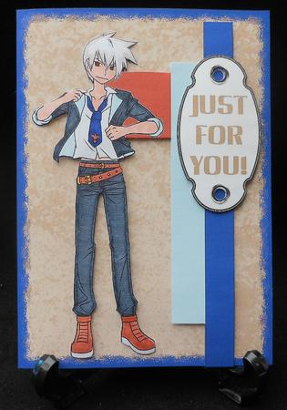 Manga Boy Cluster Card 2 by Michelle Chivers