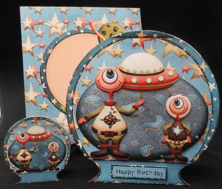 Globe Shape Card Space by Michelle Chivers