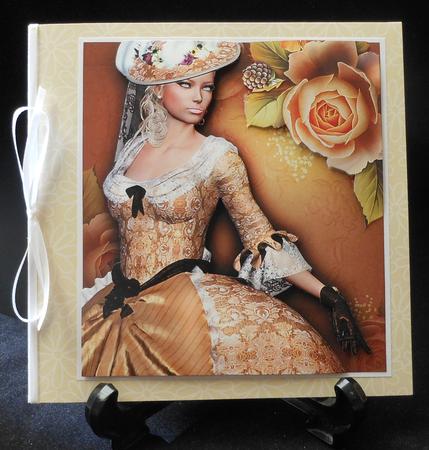 Luxury Roses Lady Card Front by Michelle Chivers