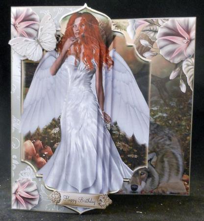 No Holes Fold the Wolf Angel by Michelle Chivers