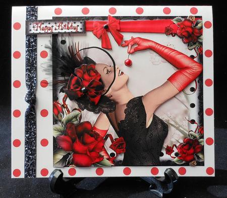 Cherry Card Front Kit by Michelle Chivers