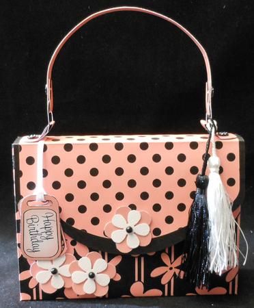 3D Elegant Floral Handbag Treat or Favour Box Kit by Michelle Chivers
