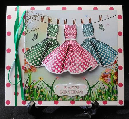 1950's Polka Dot Dresses Washing Day Mini Kit by Michelle Chivers