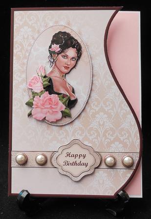 Elegance and Roses Card Front by Michelle Chivers