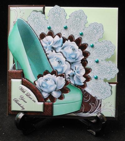Mint Choc Chip - Lace Fan Edgy - Mini Kit by Michelle Chivers