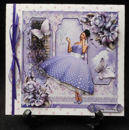 Gorgeous Lilac Polka Dots and Petticoats by Michelle Chivers