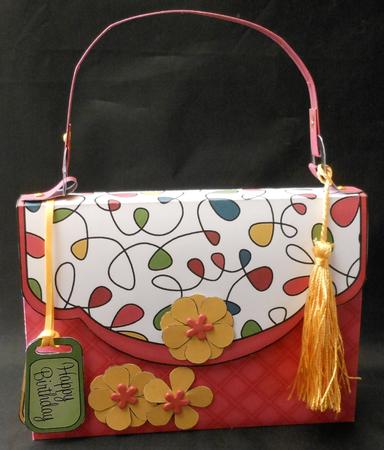 3D Fun Bright Handbag Treat or Favour Box Kit by Michelle Chivers