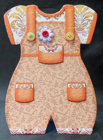 Baby Romper Shaped Card Paradise by Michelle Chivers